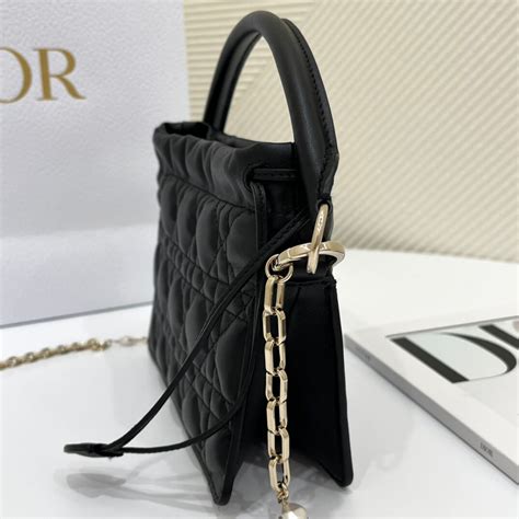 Lady Dior drawstring mini bag